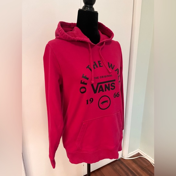 Vans Attendance Pink Hooded Sweatshirt - Size Medium - Picture 3 of 11